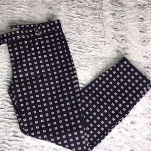 GAP navy slim cropped pants